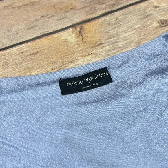 Naked Wardrobe The NW Sleeveless Bodysuit in Periwinkle Size Small - Picture 5 of 7